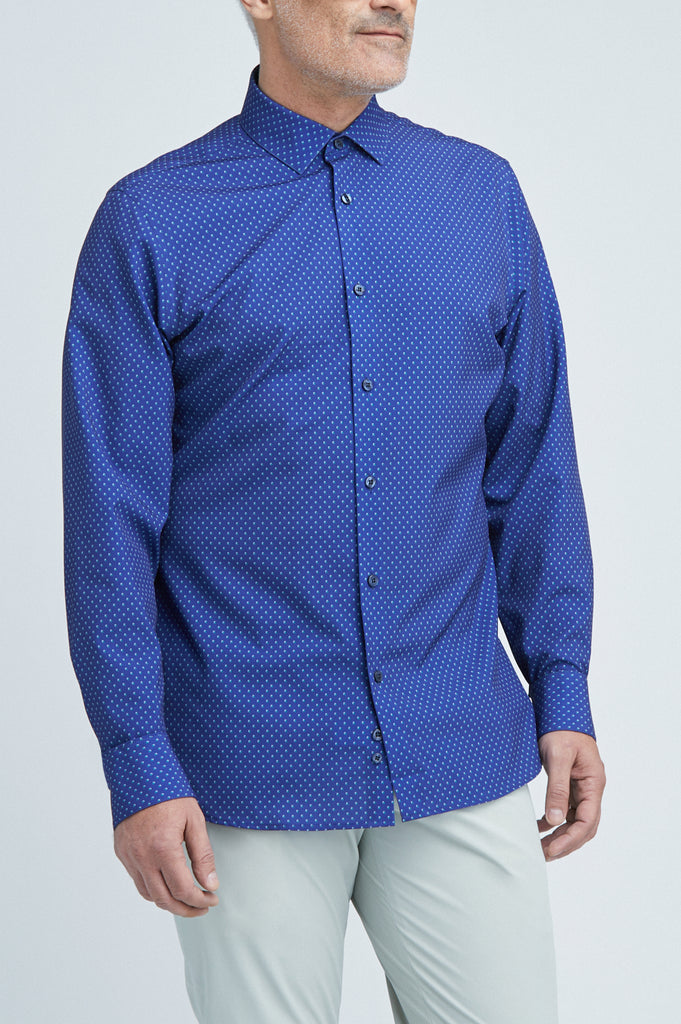 Men's Navy blue mens dress shirt