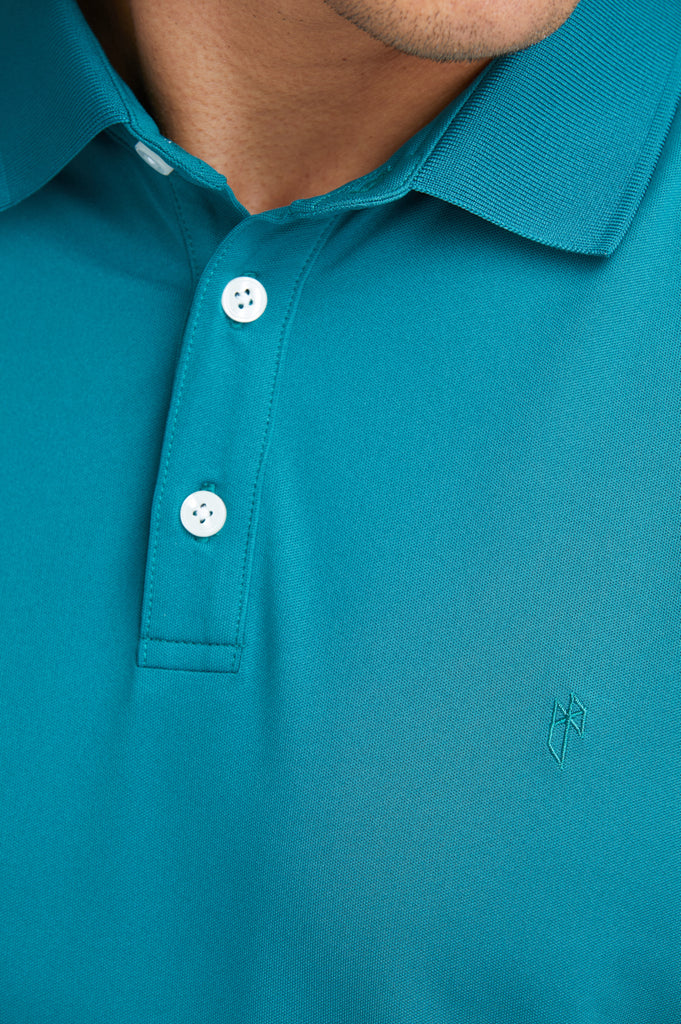 Men's Storm Polo Shirt Classic Fit front close up