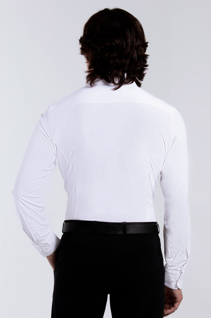 mens black and white dress shirt