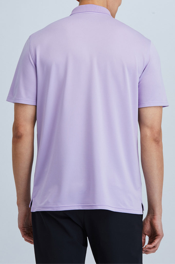 lavender polo shirt