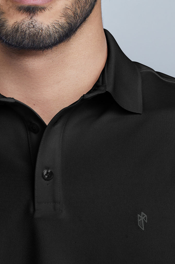 polo black shirt for men