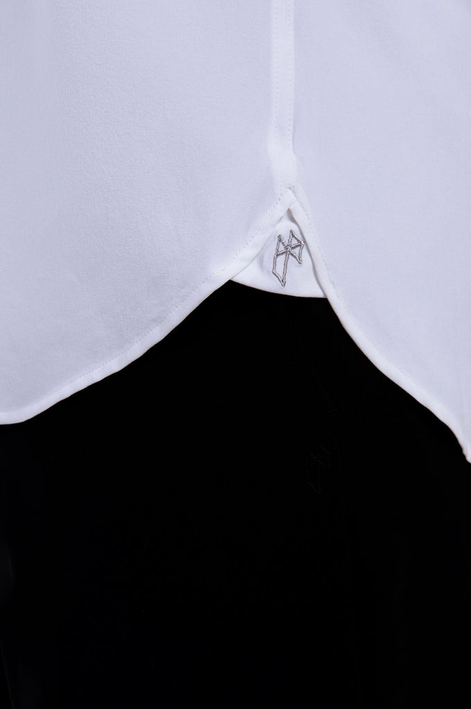 white black dress shirt