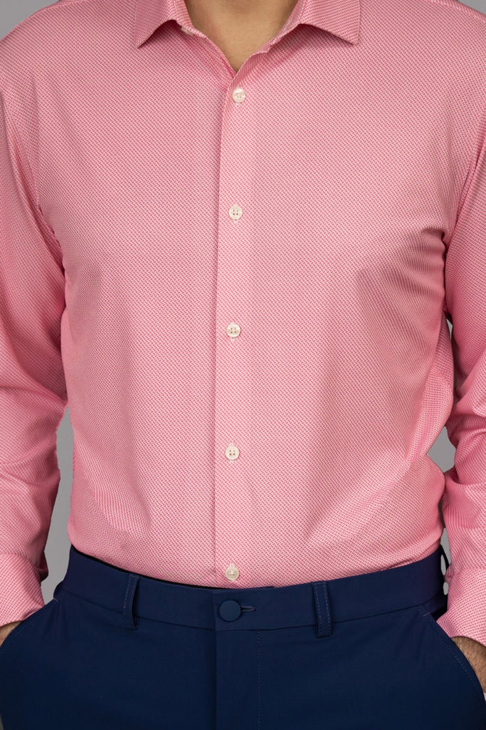pink button up shirt mens