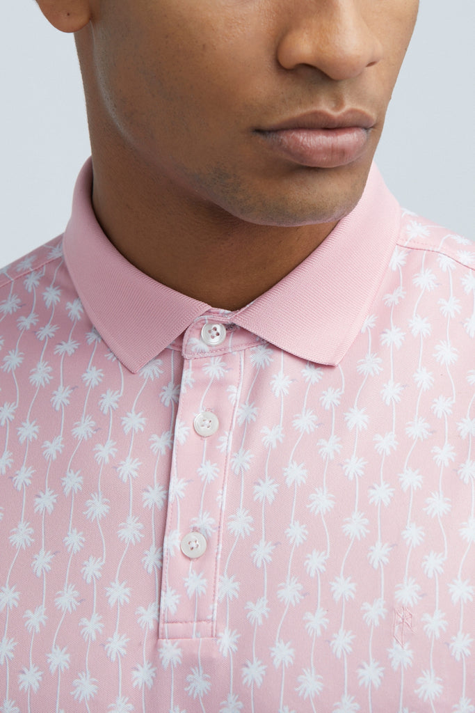 Sustainable mens pink polo shirts