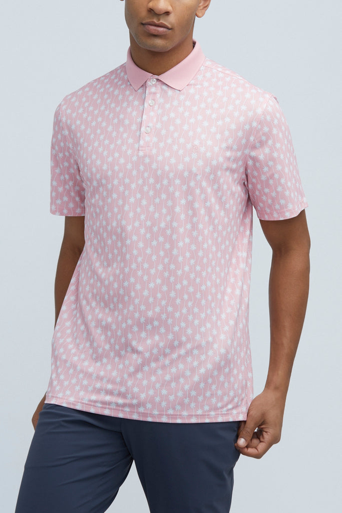 Sustainable pink polo shirt