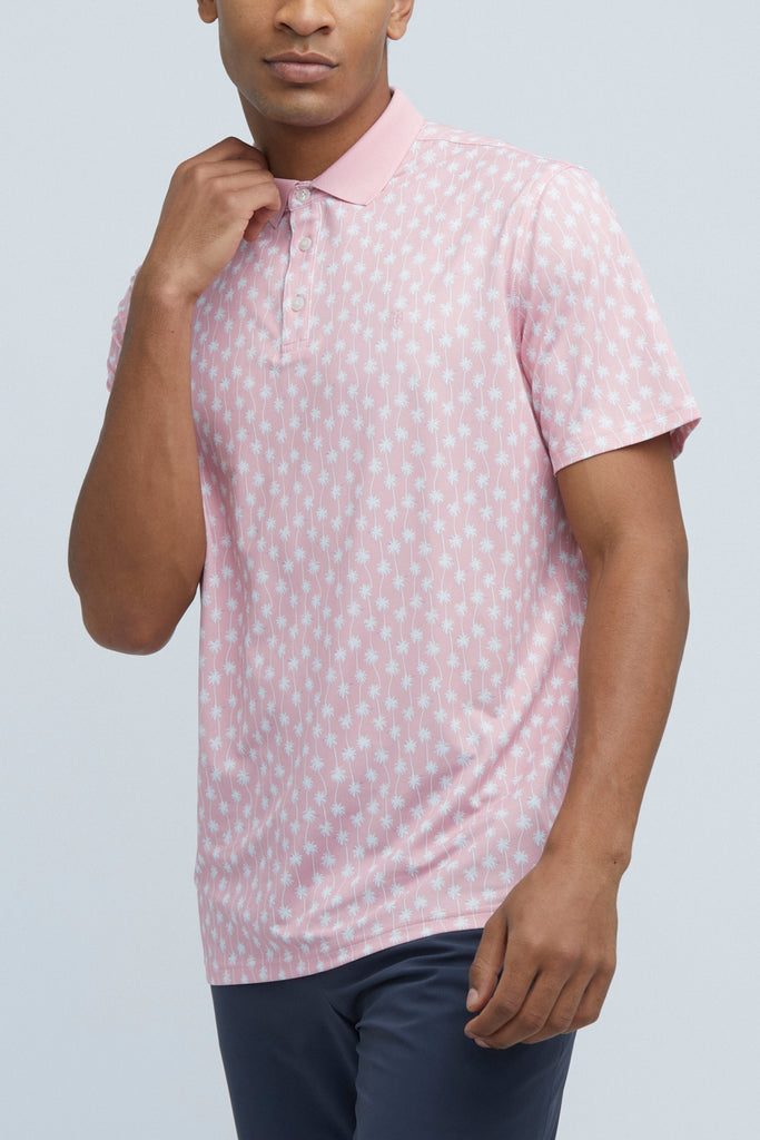 Sustainable pink polo mens