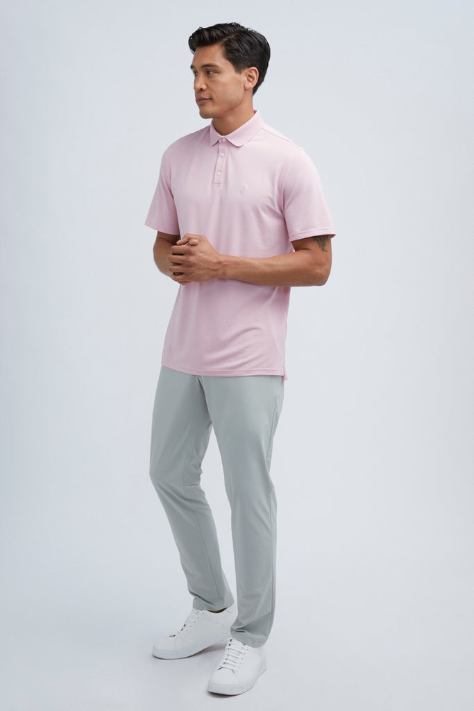 pink polo shirt mens
