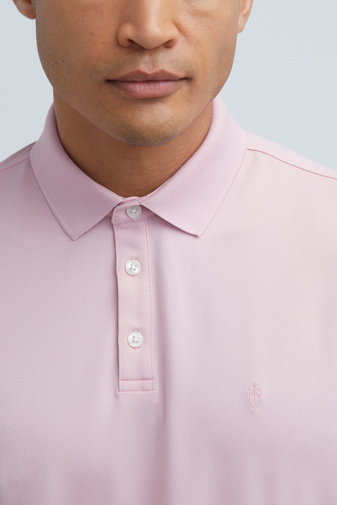 pink polo shirt for men