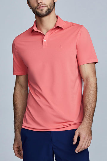 Oceaya Polo Slim Fit Coral Front
