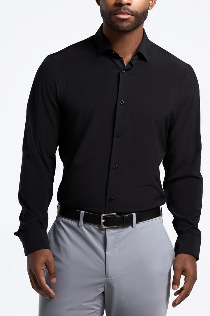 Men's Black Dress Shirt 