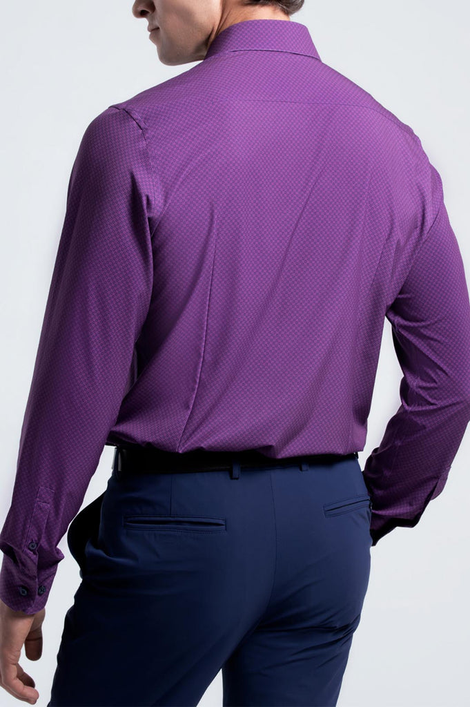 purple mens shirt