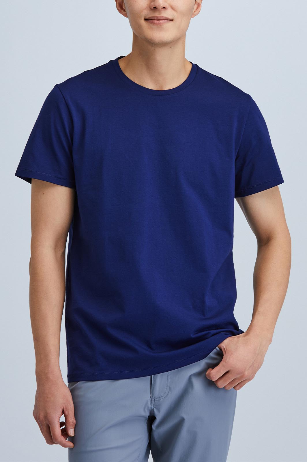 Sustainable Men's Navy Blue T-Shirt L