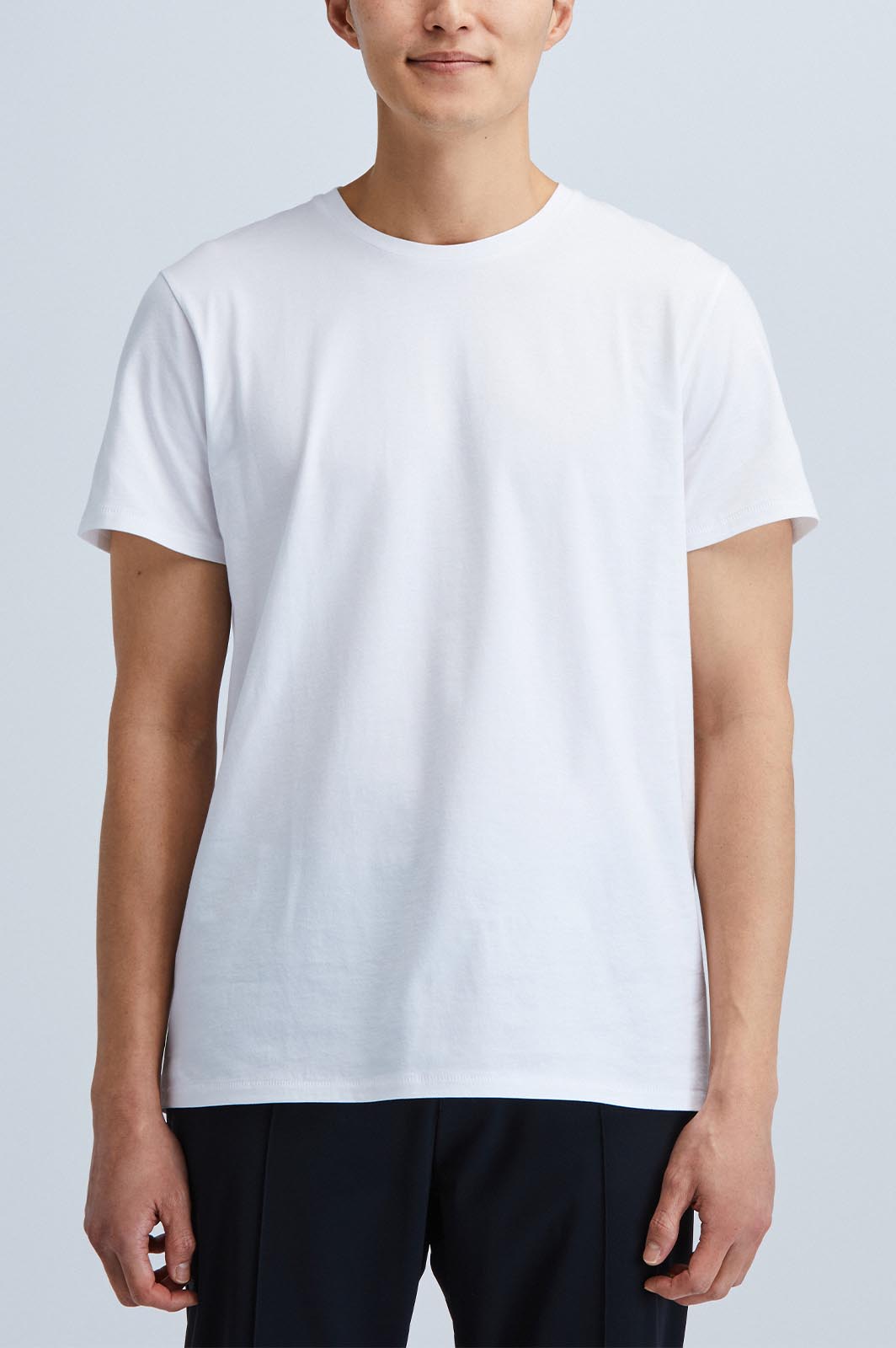 plain white t shirt model